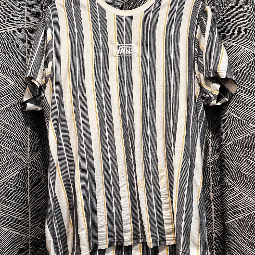 Vans 80s/90s Multicolored Striped T Shirt Mens Size Large